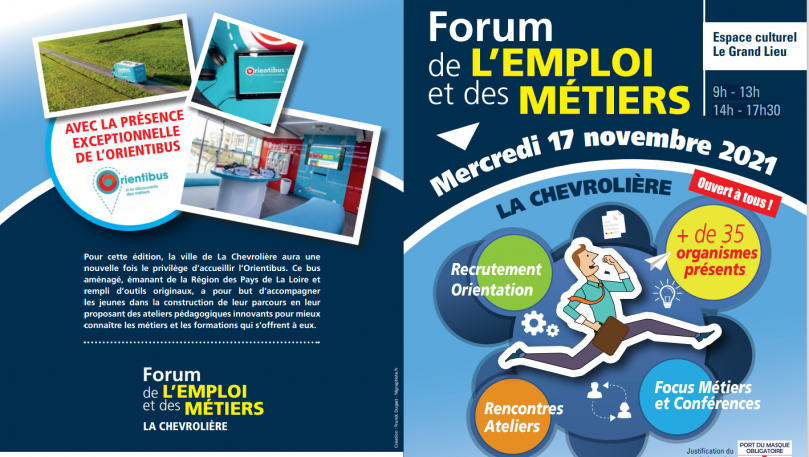 Forum de l'emploi à la chevrolière 17 nov 2021